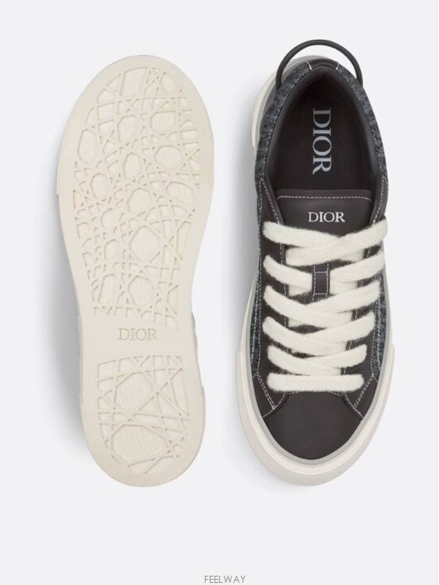 Smooth Oblique B33 Low Top Sneakers Black - DIOR - BALAAN 6