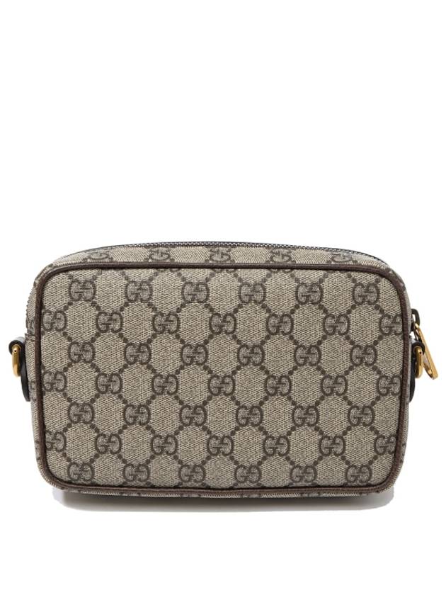 Ophidia Gold Logo Mini Cross Bag Beige - GUCCI - BALAAN 3