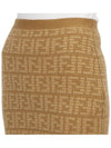 Cashmere H-Line Skirt Brown - FENDI - BALAAN 8