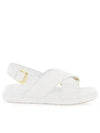 Fussbet Leather Sandals White - MARNI - BALAAN 2