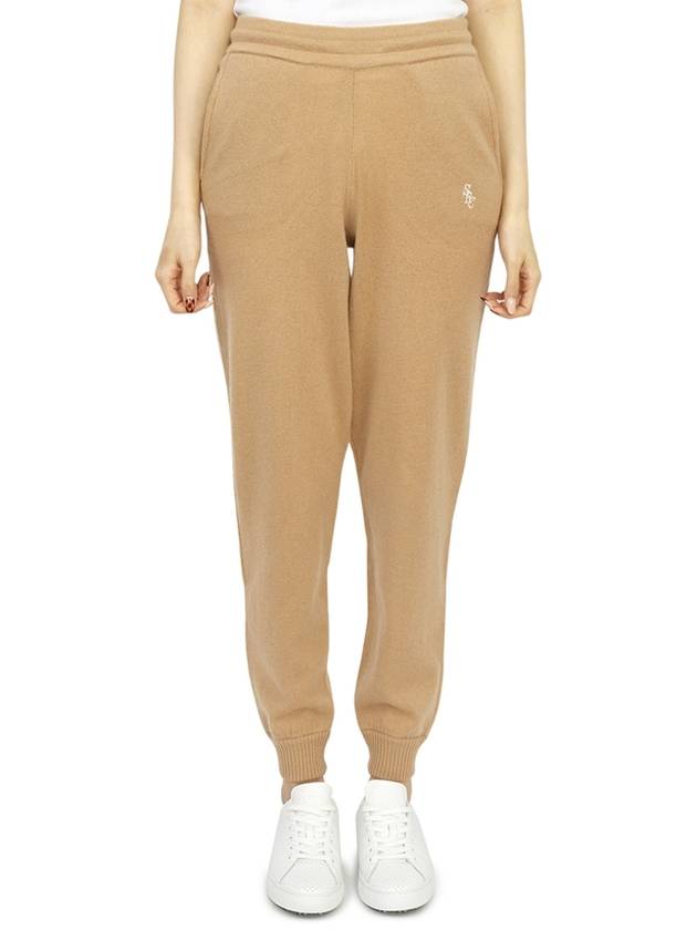 Training Cashmere Track Pants Camel - SPORTY & RICH - BALAAN 2