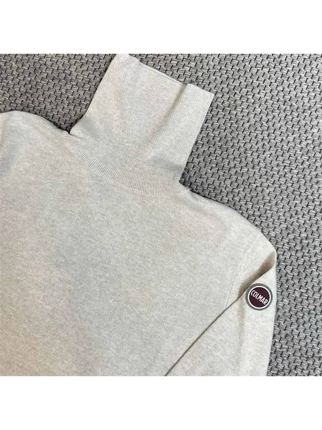 Le Logo Patch Cashmere Blend Turtleneck Sweater - COLMAR - BALAAN 4