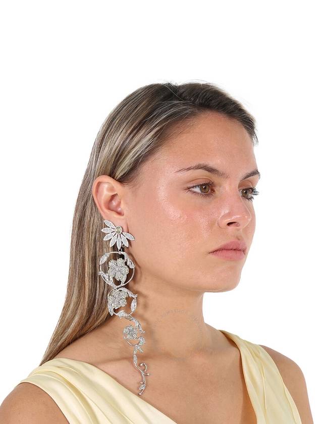 Burberry Long Crystal Half-daisy Drop Earring And Stud Set In Iris Yellow - BURBERRY - BALAAN 3