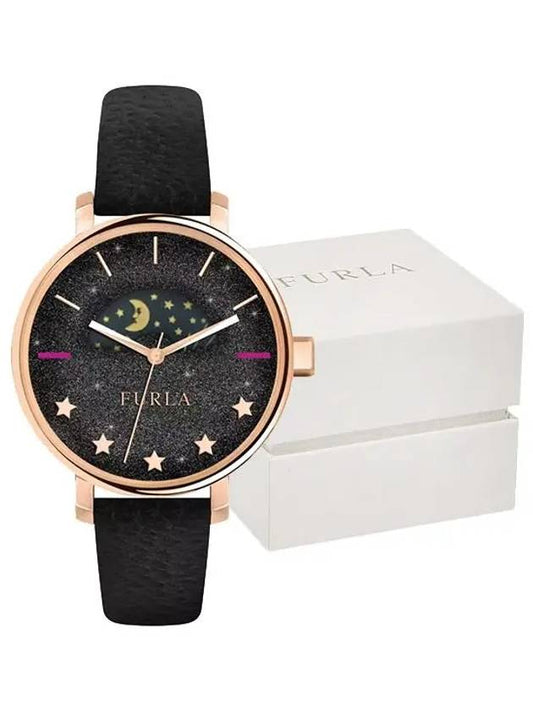 Leah Black Leather Women s Watch R4251118501 - FURLA - BALAAN 2