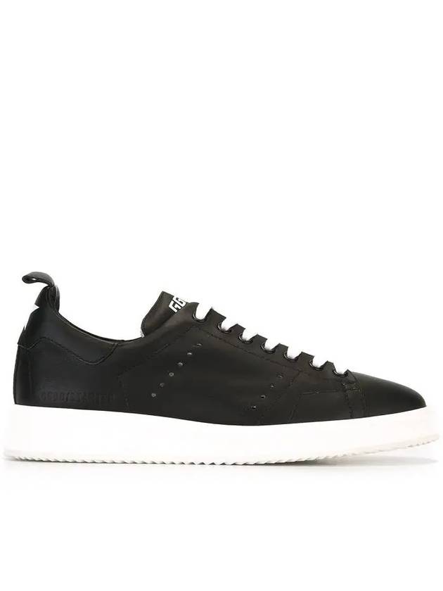 Starter Leather Low Top Sneakers Black - GOLDEN GOOSE - BALAAN 3