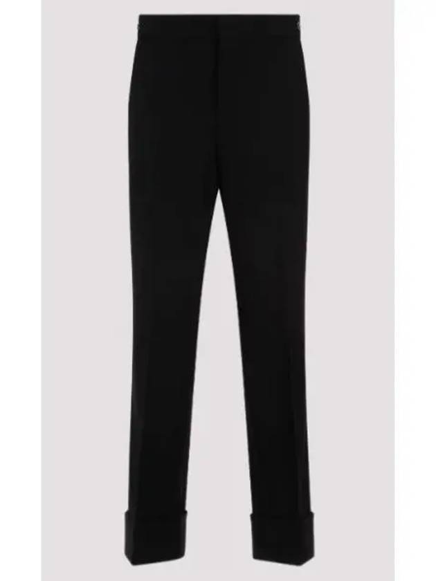 Horsebit Metal Detail Straight Pants Black - GUCCI - BALAAN 2