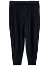 HP55 JF451 15 Pleated Tapered Pants Black Men s TEO - ISSEY MIYAKE - BALAAN 1