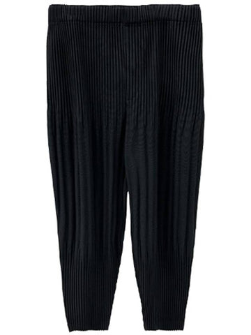 HP55 JF451 15 Pleated Tapered Pants Black Men s TEO - ISSEY MIYAKE - BALAAN 1