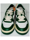 Women's Medalist Green Tab Leather Low Top Sneakers White - AUTRY - BALAAN 3