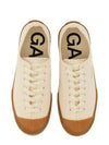 Egret Logo Low Top Sneakers Ivory - GANNI - BALAAN 3