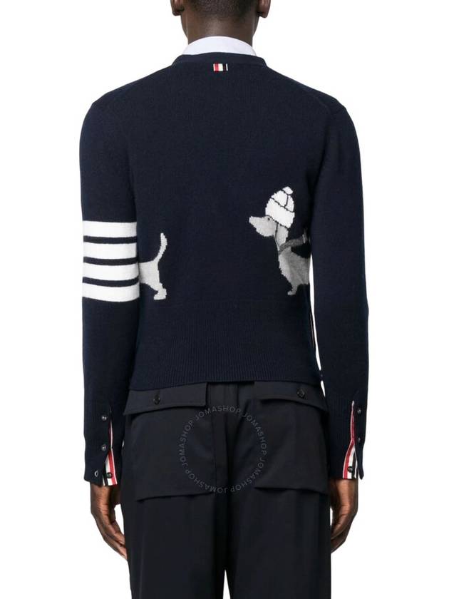 Hector 4 Bar Stripe Cardigan Black - THOM BROWNE - BALAAN 3