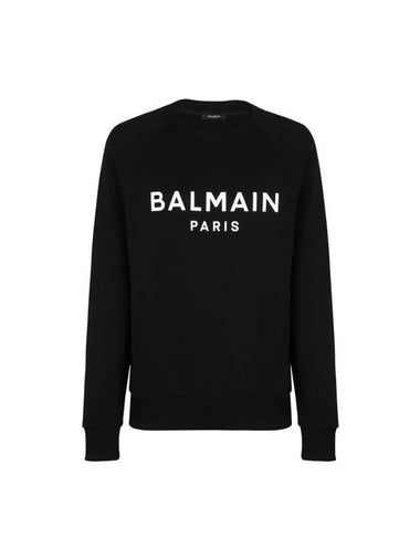 Logo printing sweatshirt black - BALMAIN - BALAAN 1