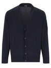 Lens Cotton Cardigan Navy - CP COMPANY - BALAAN 1