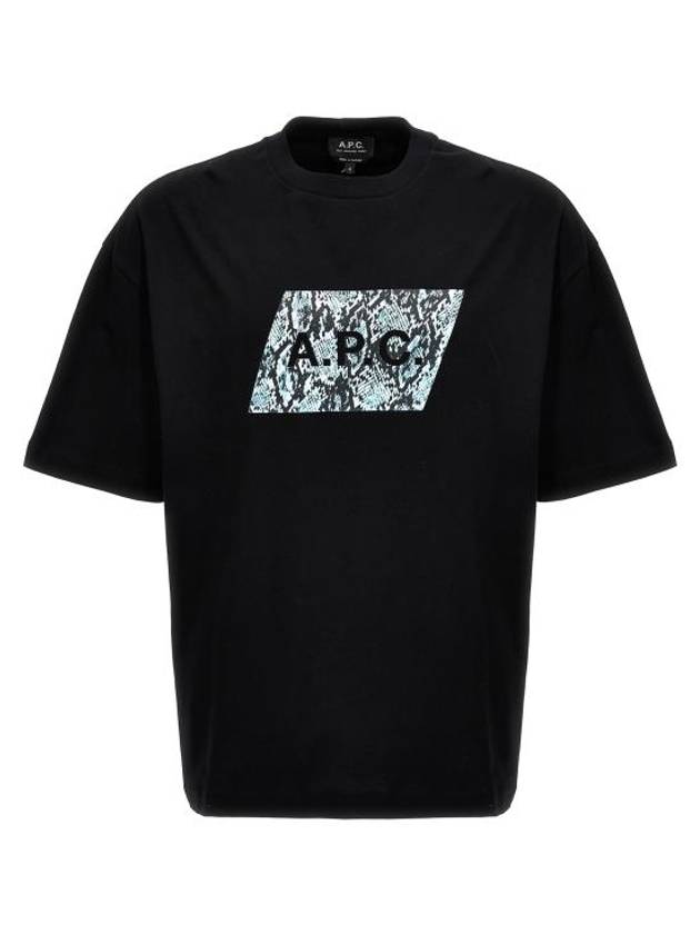 Cobra Logo Short Sleeve T-Shirt Black - A.P.C. - BALAAN 1