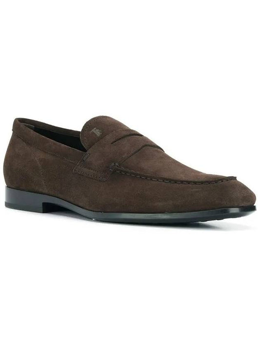 Men's Suede Penny Loafers Brown - TOD'S - BALAAN 2