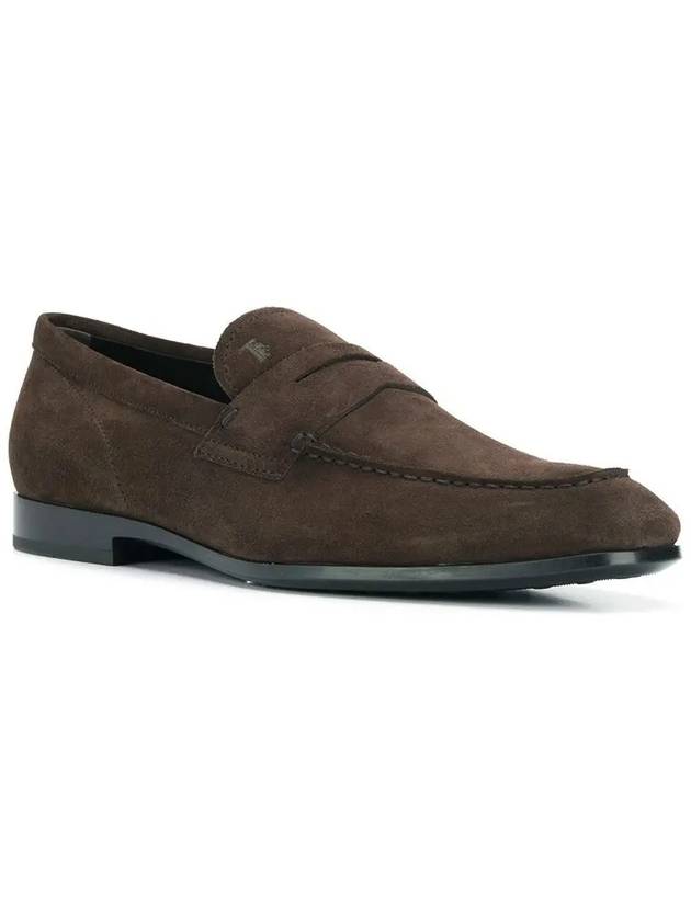 Men's Suede Penny Loafers Brown - TOD'S - BALAAN 3