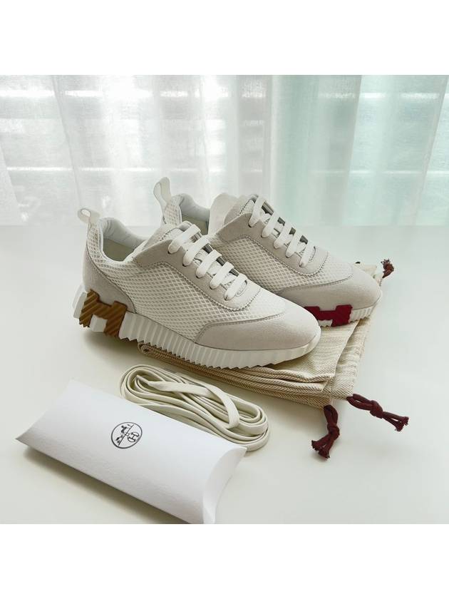 Bouncing Low Top Sneakers Blanc - HERMES - BALAAN 4