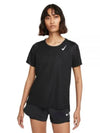 Women's Dri Fit Race Short Sleeve T-Shirt Black - NIKE - BALAAN 2