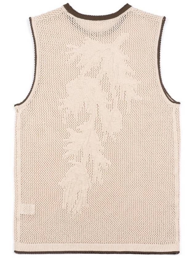 Men's Fruit Tangled Mesh Vest Beige - IOEDLE - BALAAN 1