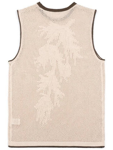 Men's Fruit Tangled Mesh Vest Beige - IOEDLE - BALAAN 1