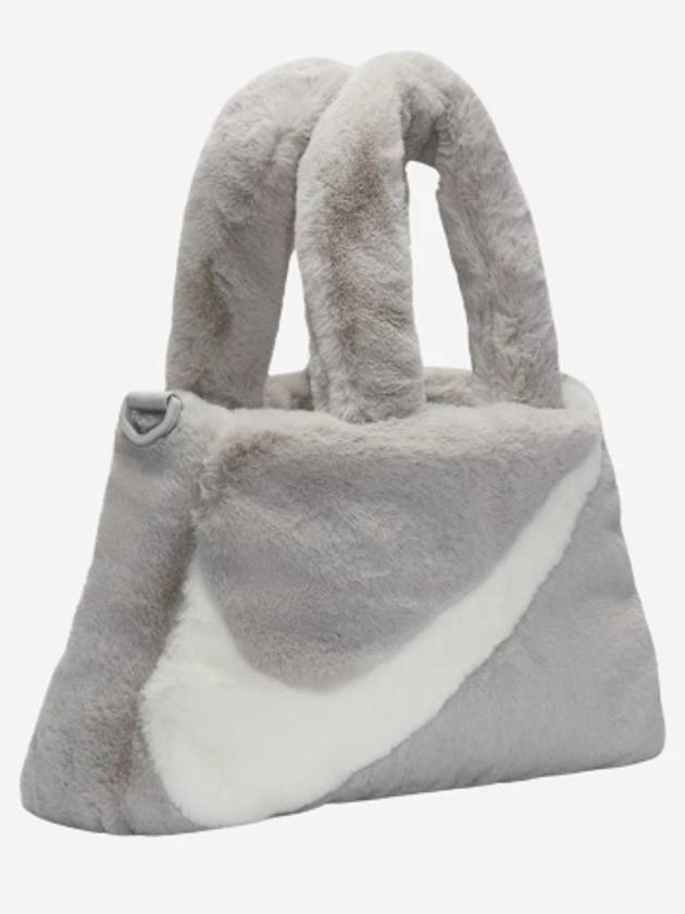 Logo Fur Tote Bag Light Iron Ore - NIKE - BALAAN 3