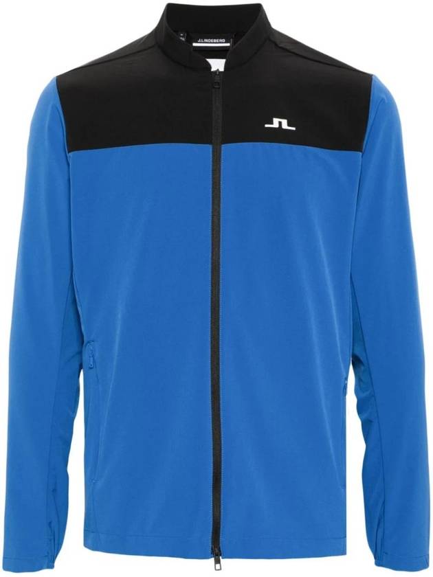 Jeff Hybrid Zip-Up Jacket Nautical Blue - J.LINDEBERG - BALAAN 1