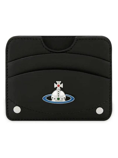 ORB Logo Card Wallet Black - VIVIENNE WESTWOOD - BALAAN 2