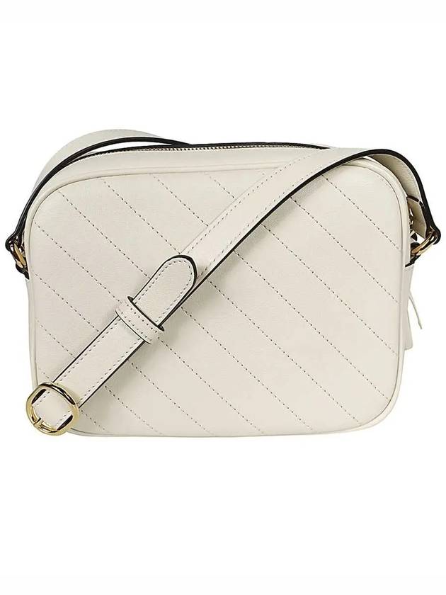 Blondie Small Leather Shoulder Bag White - GUCCI - BALAAN 3