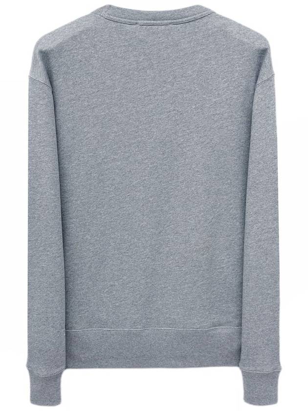 Face Patch Crew Neck Sweatshirt Grey - ACNE STUDIOS - BALAAN 3