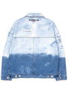 BBD Utopia Bleached Custom Raglan Denim Jacket Blue - BLACKBLOND - BALAAN 3