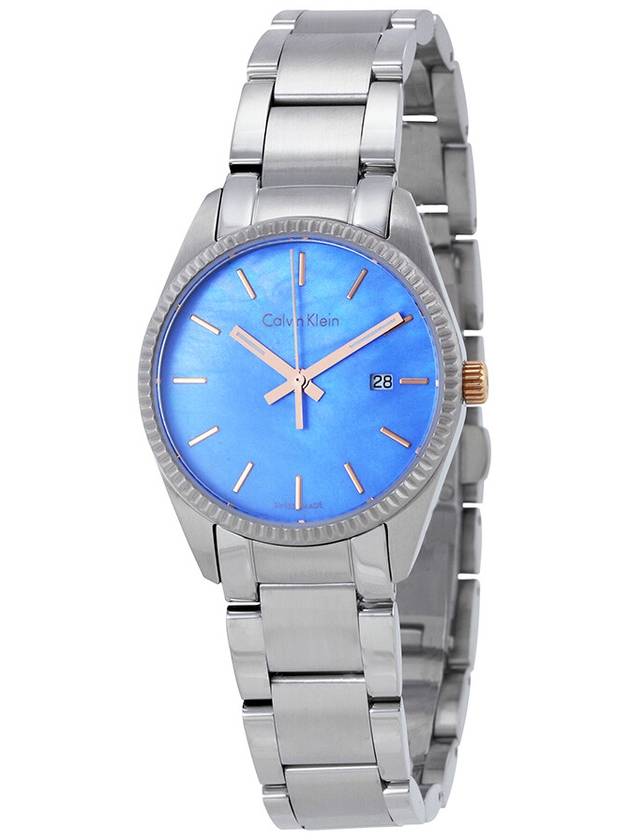 Mother of Pearl Alliance Blue Mother of Pearl Dial Steel Watch Women’s Watch - CALVIN KLEIN - BALAAN 2