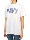 Navy short sleeve t shirt white - WILD DONKEY - BALAAN 3