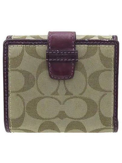 Signature jacquard belted bi fold wallet - COACH - BALAAN 2