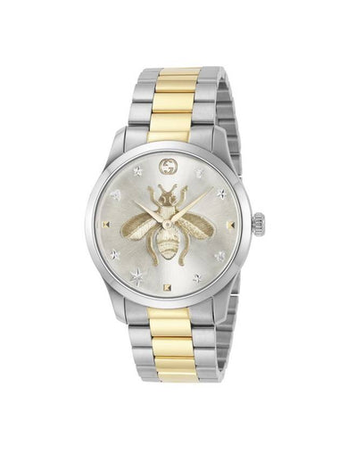 G Timeless Bee Metal Watch YA1264131 Silver - GUCCI - BALAAN 1