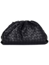 Intrecciato Nappa Leather Dumpling Clutch Bag Black - BOTTEGA VENETA - BALAAN 2