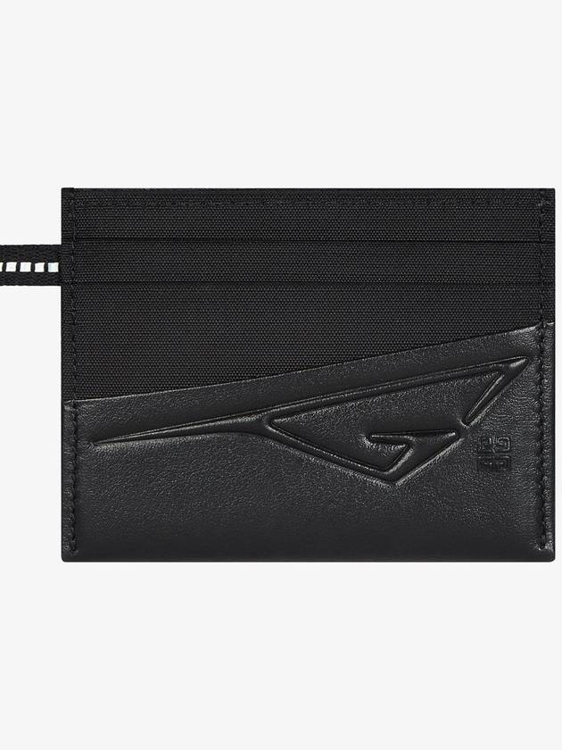 G Trail Leather Card Wallet Black - GIVENCHY - BALAAN 2