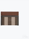 Check Two-Tone Leather Card Wallet Dark Birch Brown - BURBERRY - BALAAN 2