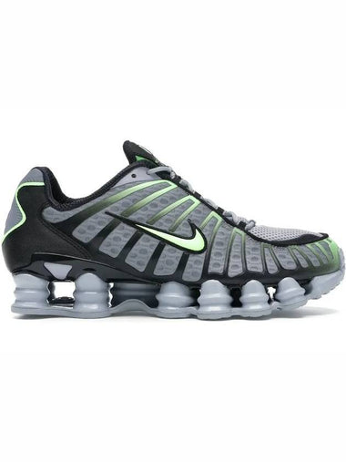 Shox TL Low Top Sneakers Lime Wolf Grey - NIKE - BALAAN 1