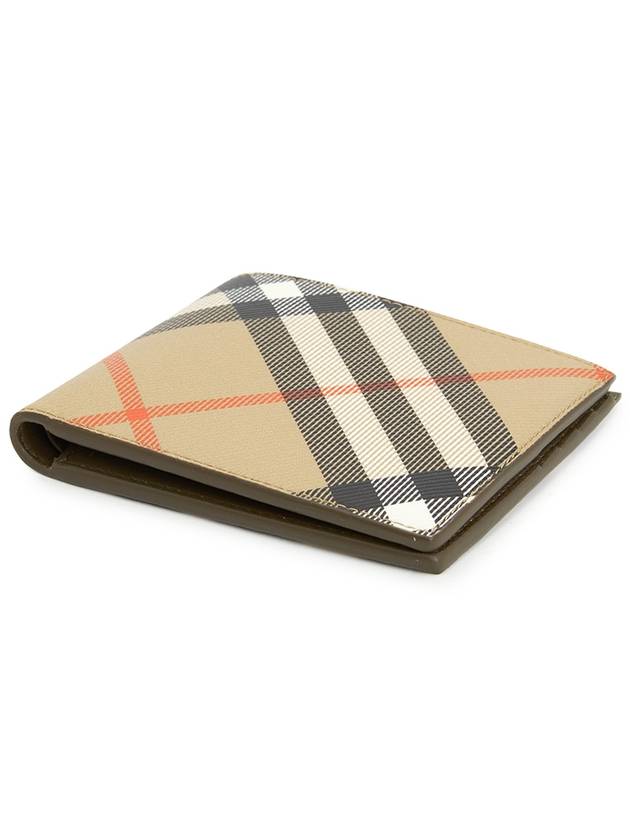 Check Half Wallet Beige - BURBERRY - BALAAN 4