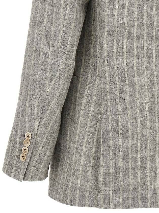 Brunello Cucinelli Pinstripe Blazer - BRUNELLO CUCINELLI - BALAAN 4