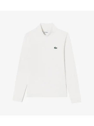 Women s Turtleneck Long Sleeve T Shirt Cream - LACOSTE - BALAAN 1