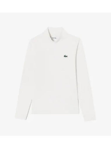 Women s Turtleneck Long Sleeve T Shirt Cream - LACOSTE - BALAAN 1