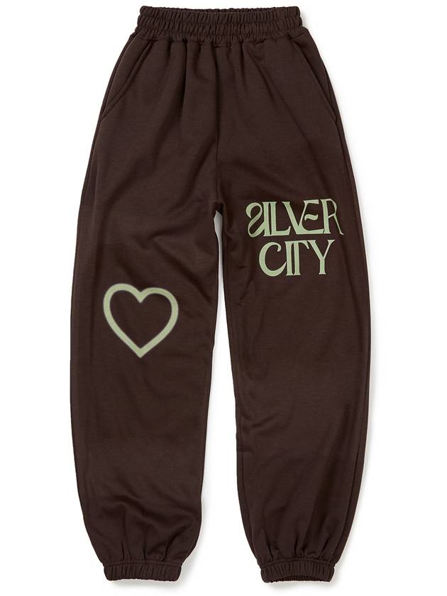 Silver City Wide Brushed Jogger Pants BROWN - WEST GRAND BOULEVARD - BALAAN 2
