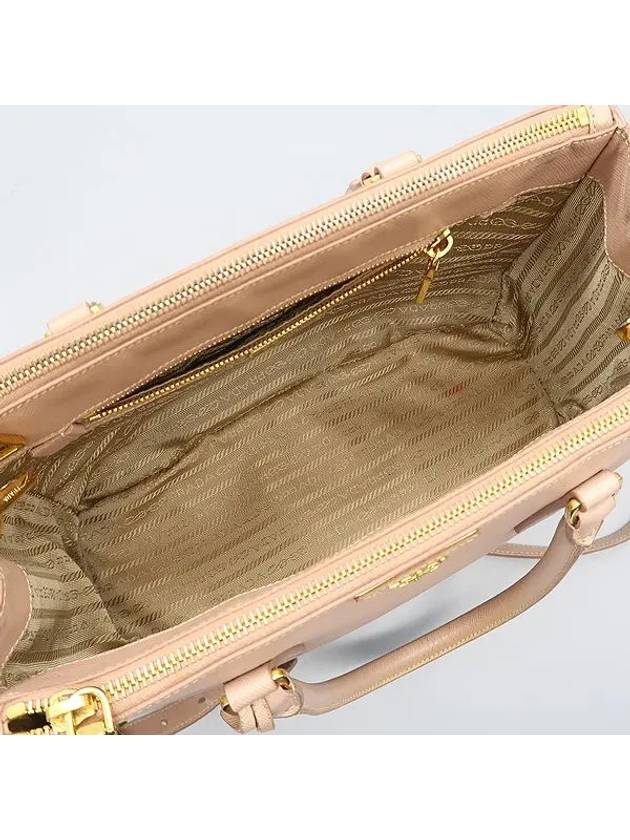 BN1801 Indie Pink Saffiano Lux Galleria Gold Logo Tote Bag Shoulder Strap 2WAY - PRADA - BALAAN 5