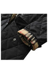 Women's Diamond Quilted Hoodie Single Coat Black - BURBERRY - BALAAN 7