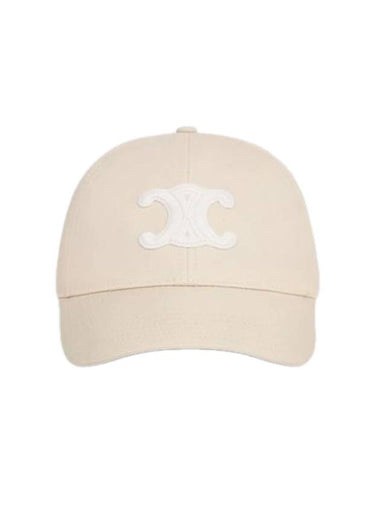 Triomphe Cotton Ball Cap Vanilla - CELINE - BALAAN 1