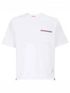 Cotton Oversized Pocket Short Sleeve T-Shirt White - THOM BROWNE - BALAAN 2