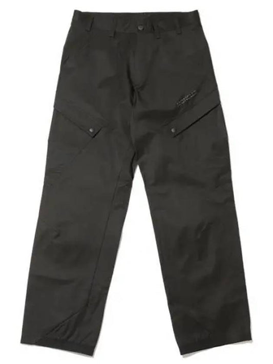 2A00008 5957F 999 Logo Patch Straight Pants - MONCLER - BALAAN 1