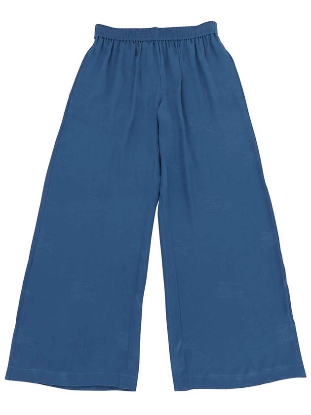 EKD Silk Jacquard Wide Pants Blue - BURBERRY - BALAAN 2