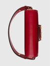 Horsebit 1955 Small Leather Shoulder Bag Red - GUCCI - BALAAN 4